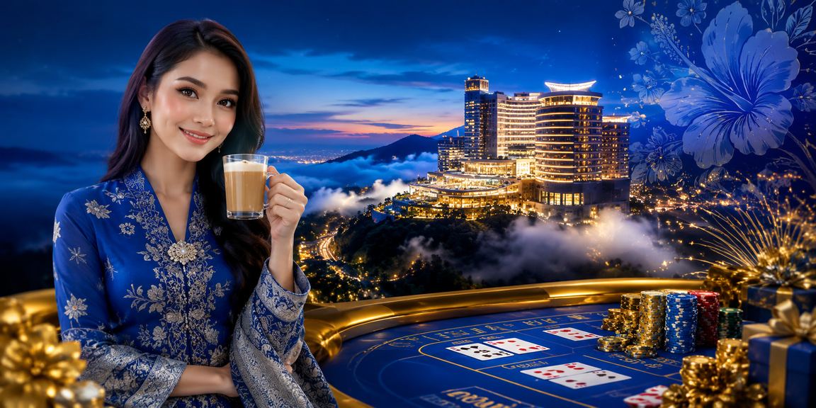 Suasana permainan kasino hiburan Malaysia dengan meja roulette pru14